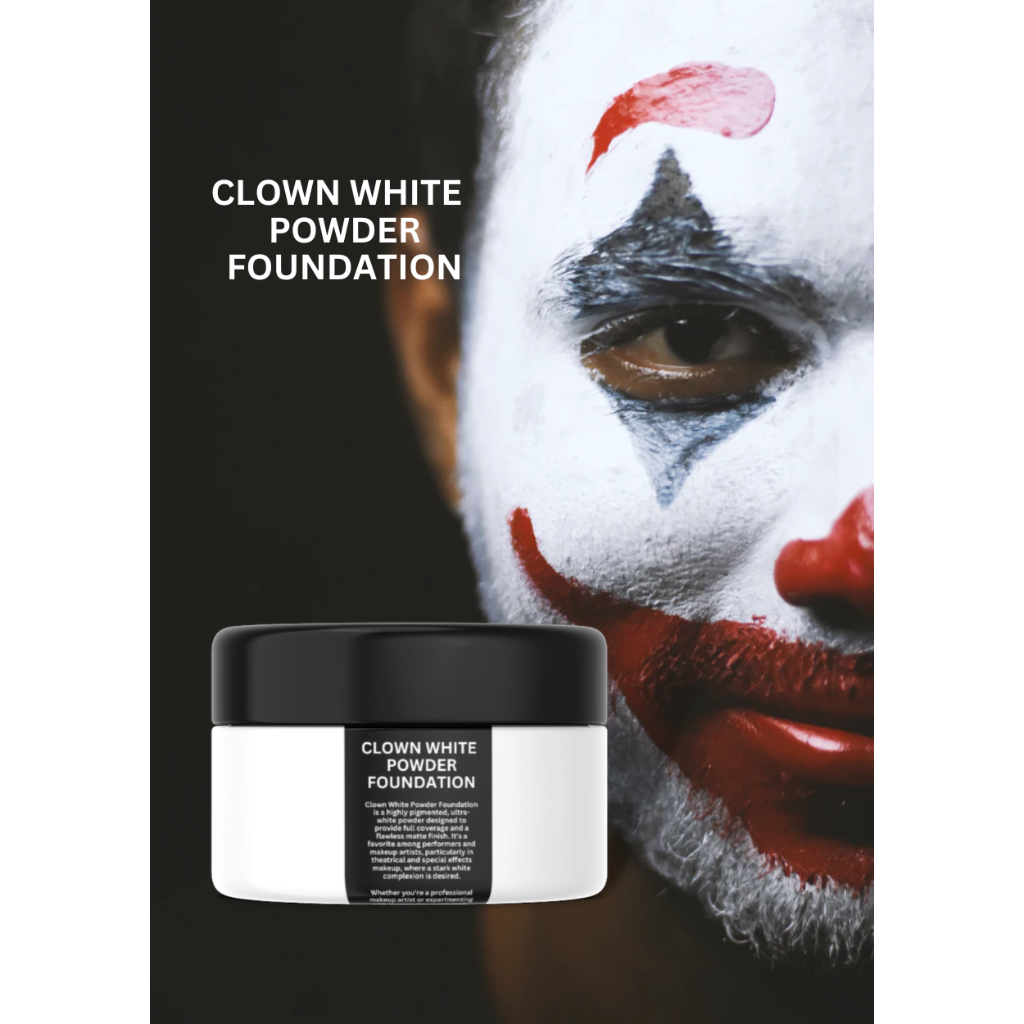 CLOWN WHITE MATTE EXTREME WHITE OPAQUE LOOSE FACE POWDER CLOWN WHITE ...