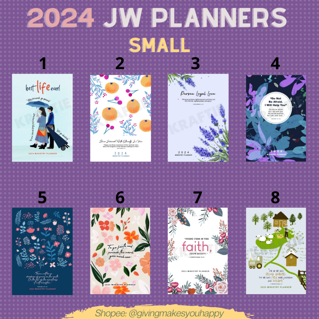 JW 2024 Theocratic Weekly Agenda, Diary & Organizer