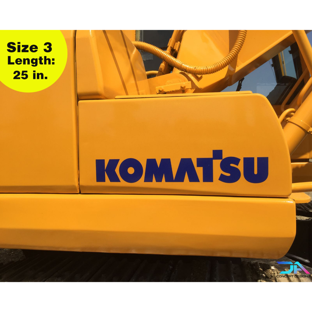 KOMATSU AFTERMARKET STICKER / CUT-OUT STICKER WEATHERPROOF | Shopee ...