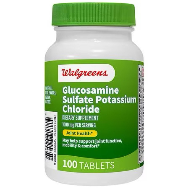 Walgreens Glucosamine Sulfate Potassium 1000mg Shopee Philippines