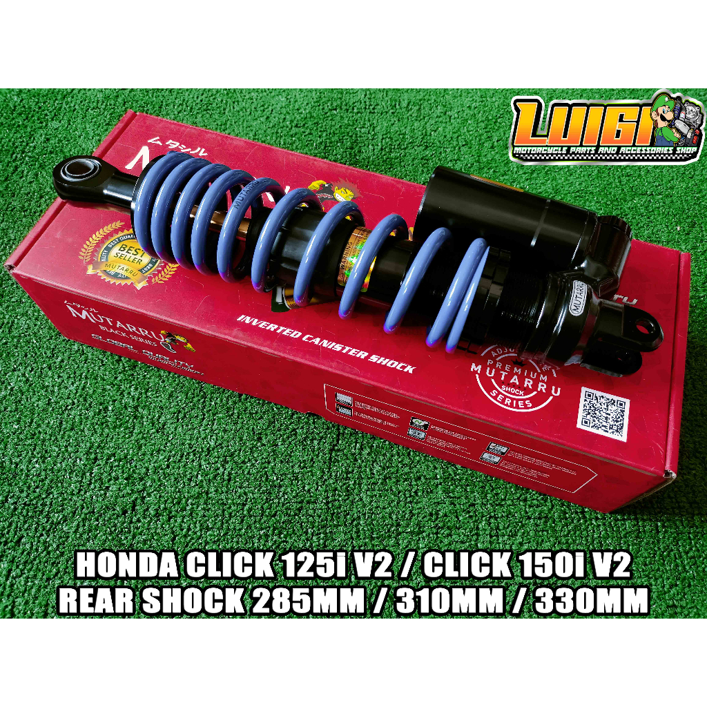 MUTARRU HONDA CLICK 125i V2 / CLICK 150i V2 REAR SHOCK ADJUSTABLE W