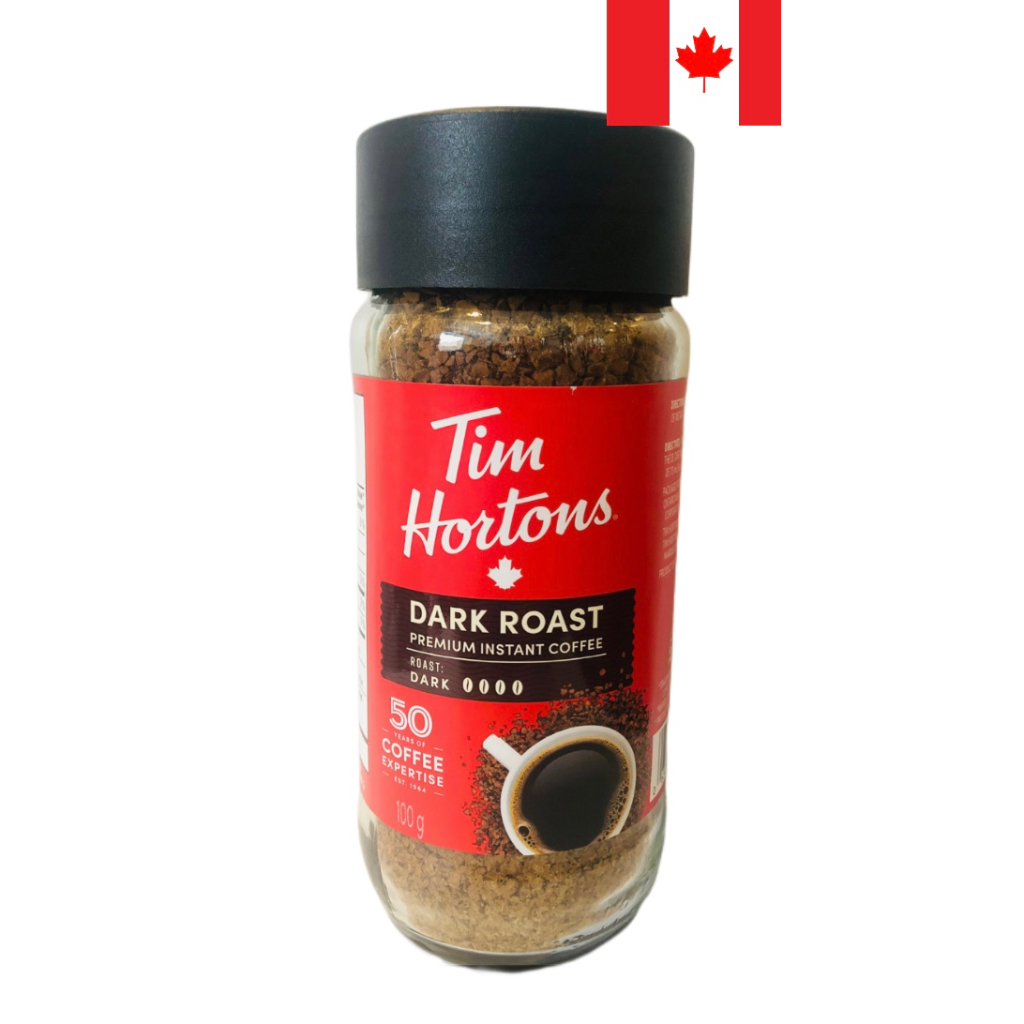 TIM HORTONS Dark Roast Instant Coffee, 100 Colombian 100 grams Shopee Philippines