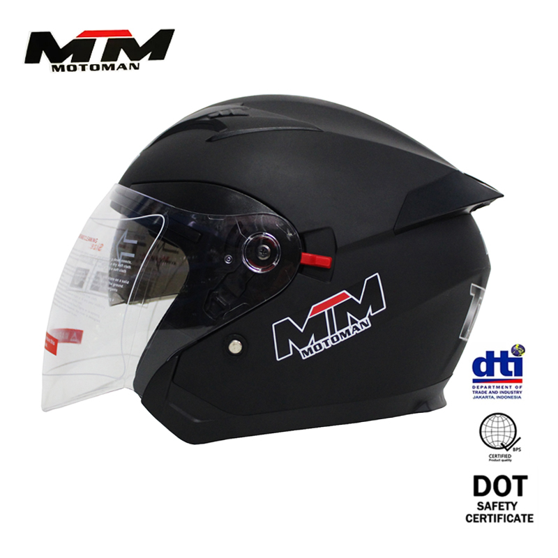 MTM MOTOMAN Half Face helmet Motorcycle dual visor Helmets motor motors