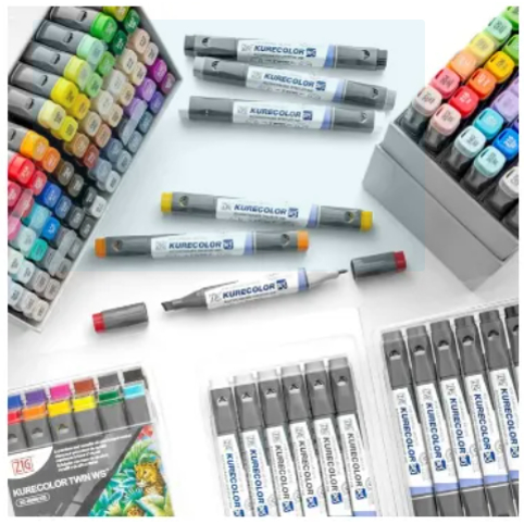 ZIG KURETAKE KURECOLOR TWIN WS MARKER PEN Sold Per Set / Set Of