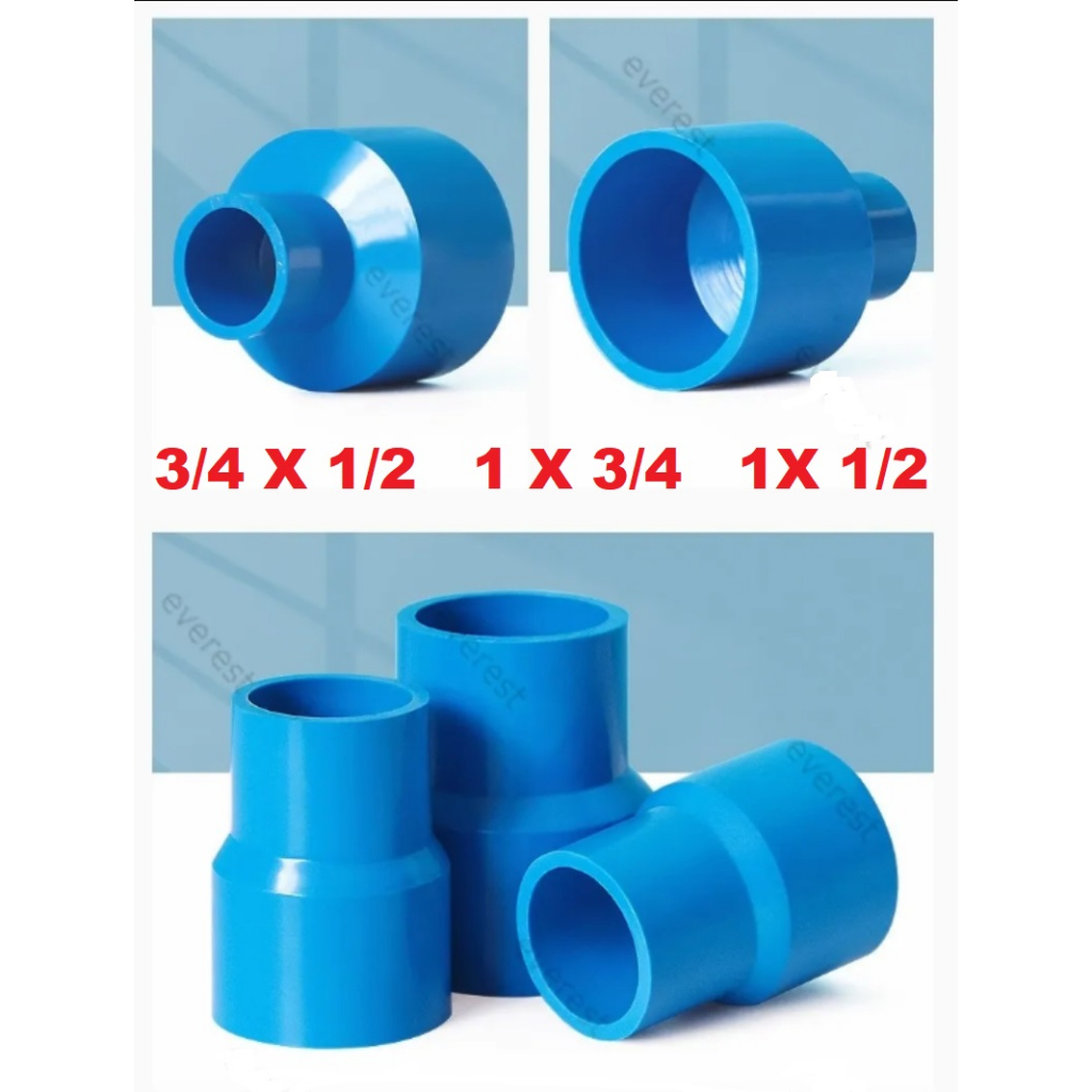 PVC BLUE COUPLING REDUCER 3/4 X 1/2 / 1 X 3/4 / 1 X 1/2 | Shopee ...