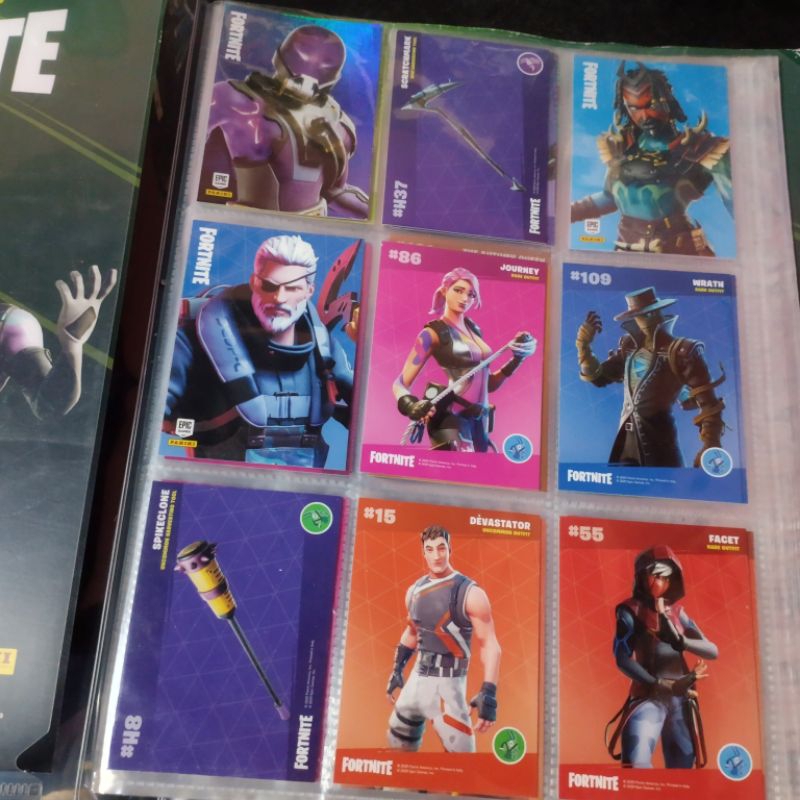 Epic Fortnite Panini Trading Cards With Binder Includes Rare Tempest 