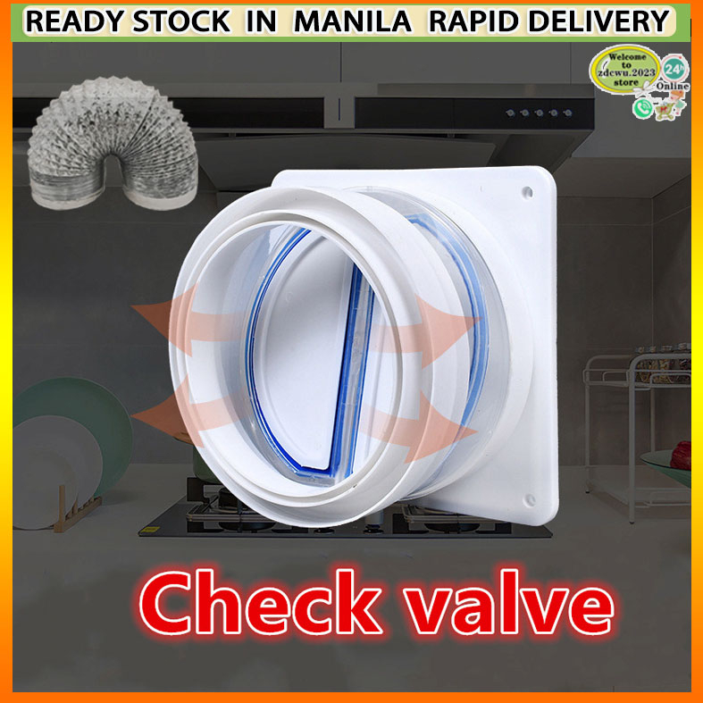 Air Duct Check Valve Exhaust Fan Round Pipe Backdraft Damper ...