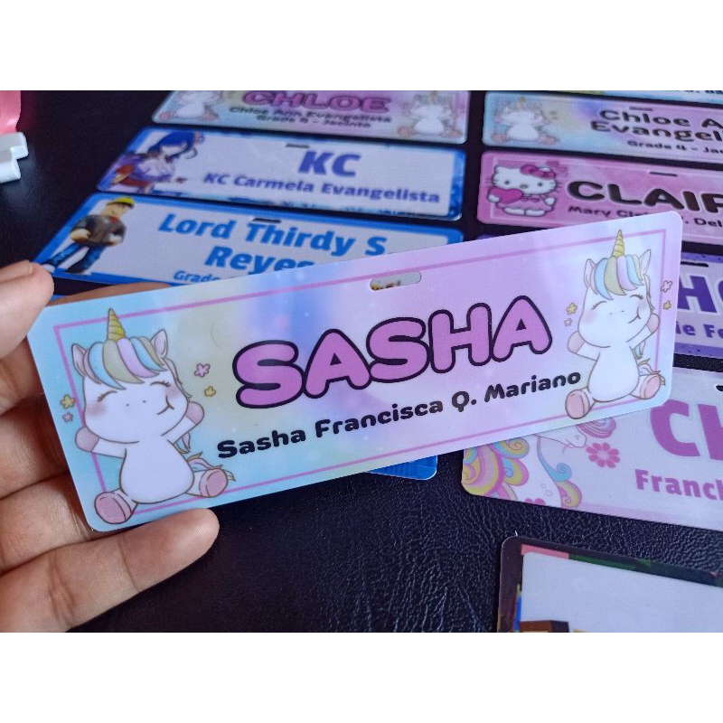 PVC Type Name Tag / Name Plate /NO ID LACE | Shopee Philippines