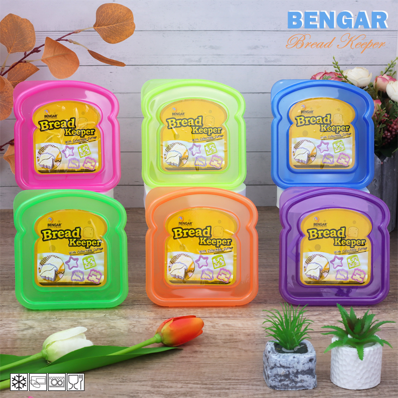 PNDH Microwavable Kids Sandwich Case Bread Keeper Baunan Recess