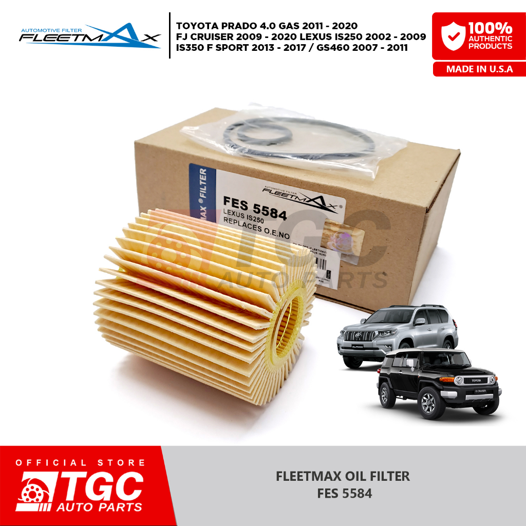 Fleetmax Oil Filter Toyota Prado 4.0 Gas Fj Cruiser Lexus Is250 Is350 F ...