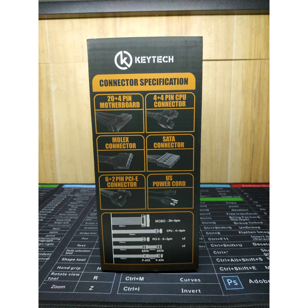 Keytech BTS 750w 80+ Bronze TR PSU Bnew 1yr warranty original 750w 80 ...
