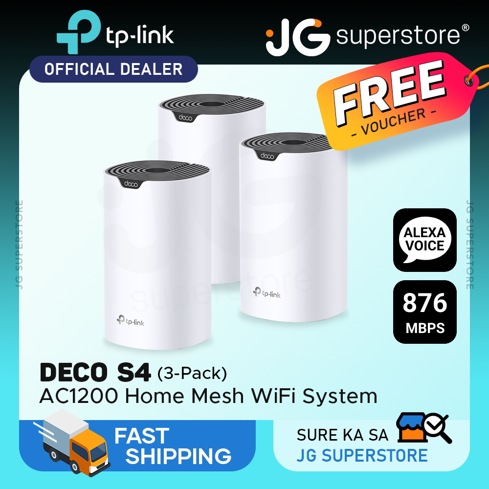 TP-Link Deco S4 (3-Pack) AC1200 Whole Home Mesh Dual Band Wi-Fi System ...