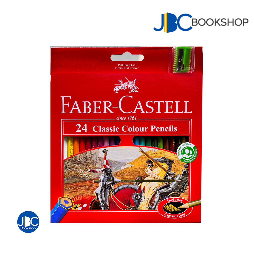 Faber-Castell Classic Color Pencil Set 24 Colors | Shopee Philippines