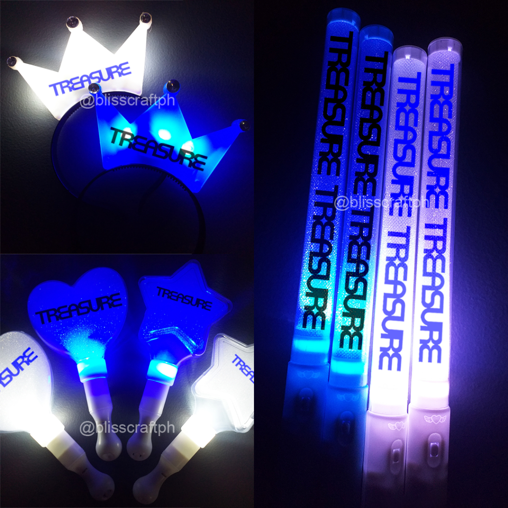 [COD] TREASURE Light Stick Penlight LED Crown Headband Heart Star ...