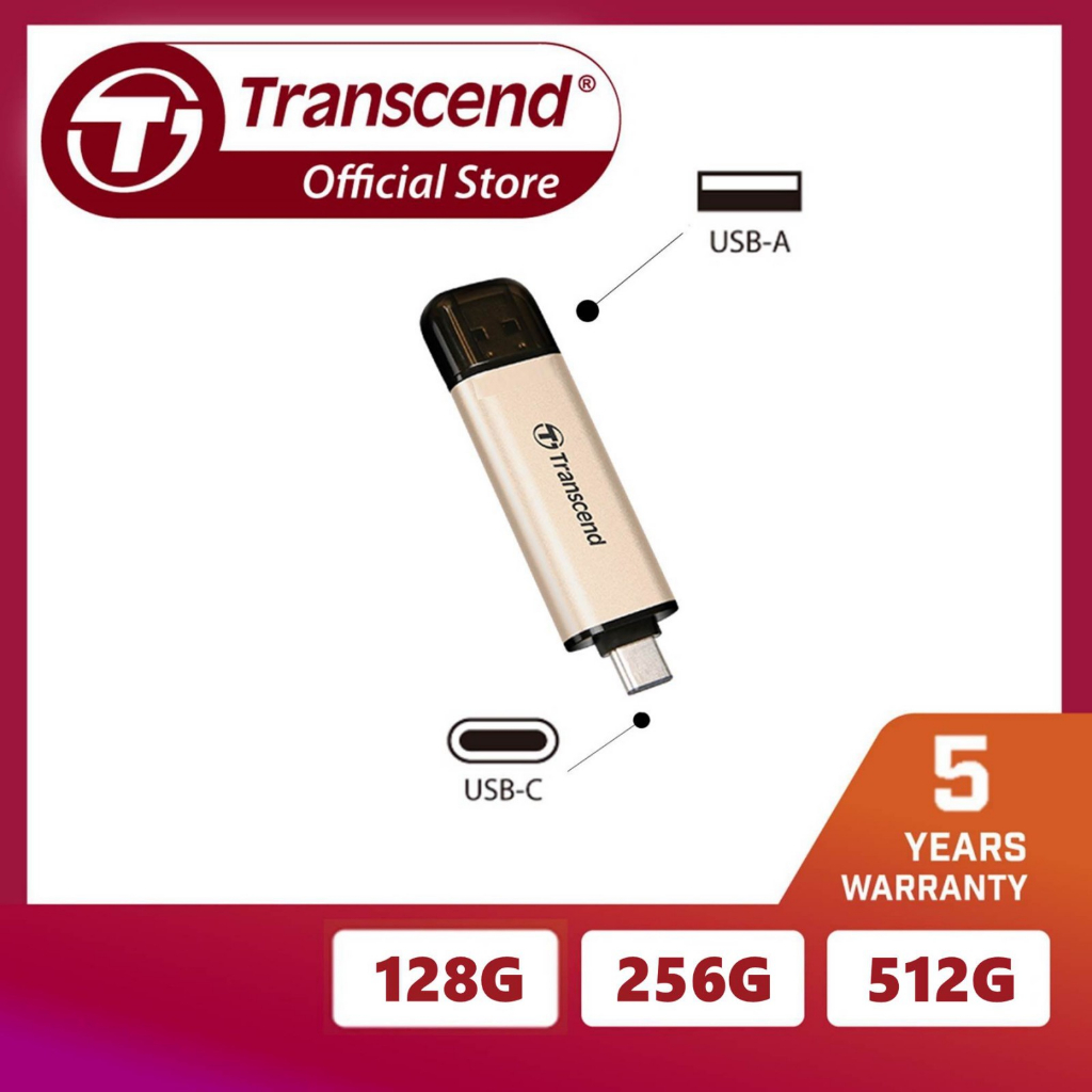 Transcend 128GB/256GB JetFlash 930C USB 3.2 Gen 1/3.1 Gen 1 | Shopee ...