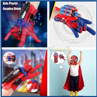 Anime Spider Web Figure Toy Kids Plastic Cosplay Glove Launcher