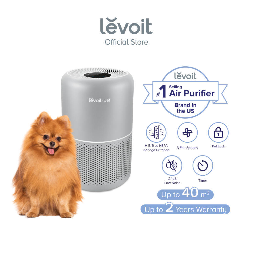Levoit Core P350 Pet Care Air Purifier, Effective 40 m² H13 True HEPA Filter Shopee Philippines