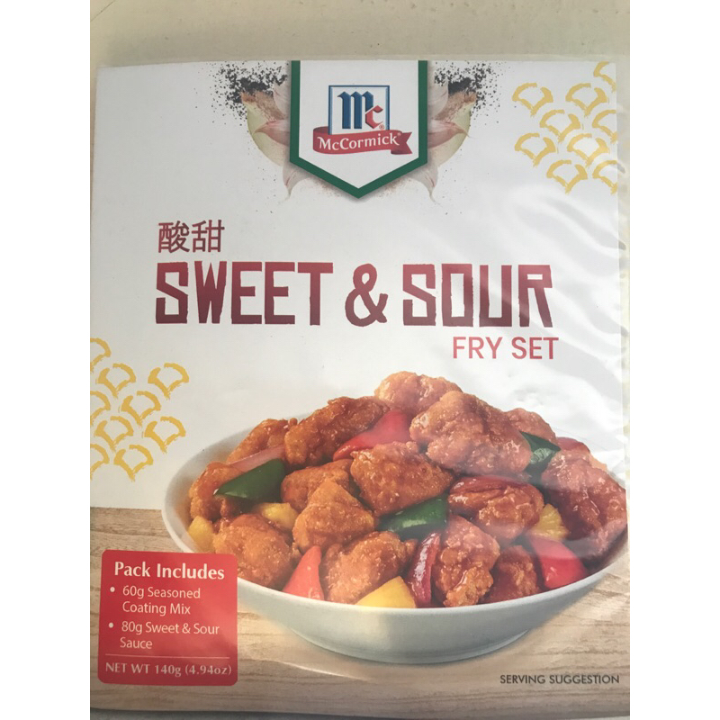 McCormick Sweet & Sour Fry Set 140g | Shopee Philippines