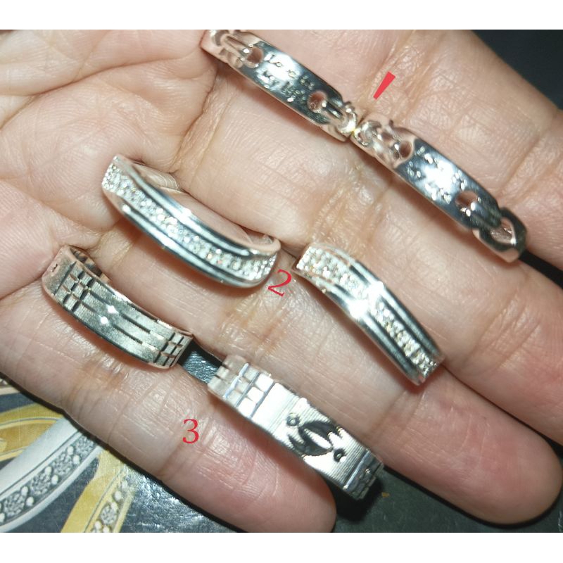 legit silver couple ring design | Shopee Philippines
