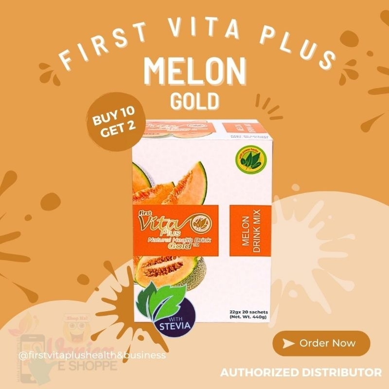FIRST VITA PLUS MELON GOLD DRINK (20sachets) Shopee Philippines