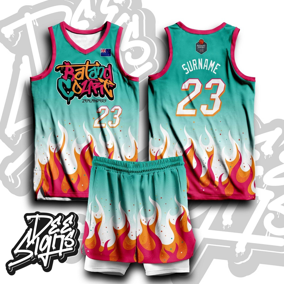 BATANG COURT 01 BASKETBALL JERSEY FREE CUSTOMIZE OF NAME AND NUMBER