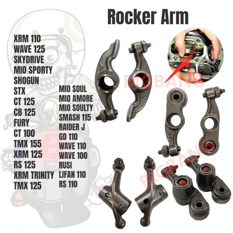 BIGBANG Motorcycle Rocker Arm Xrm110, Mio, Tmx 125 alpha, Skydrive 125