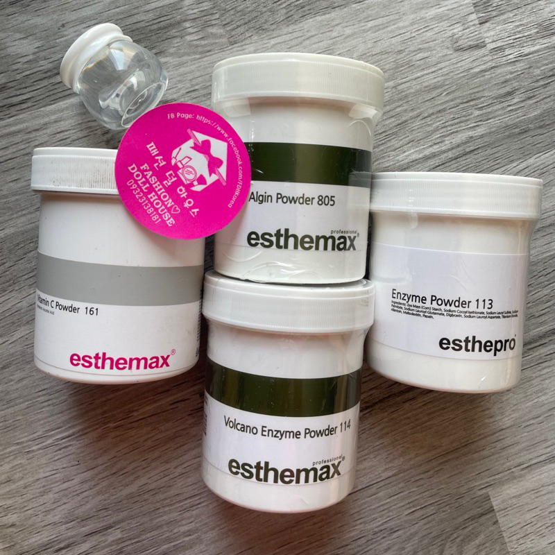 ESTHEMAX/ESTHEPRO Decant Algin/Enzyme/Volcanic/Vitamin C Powder ...