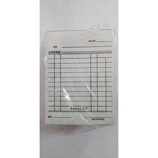 Order Slip Small per pad 50sheets non carbonized A6 size | Shopee ...