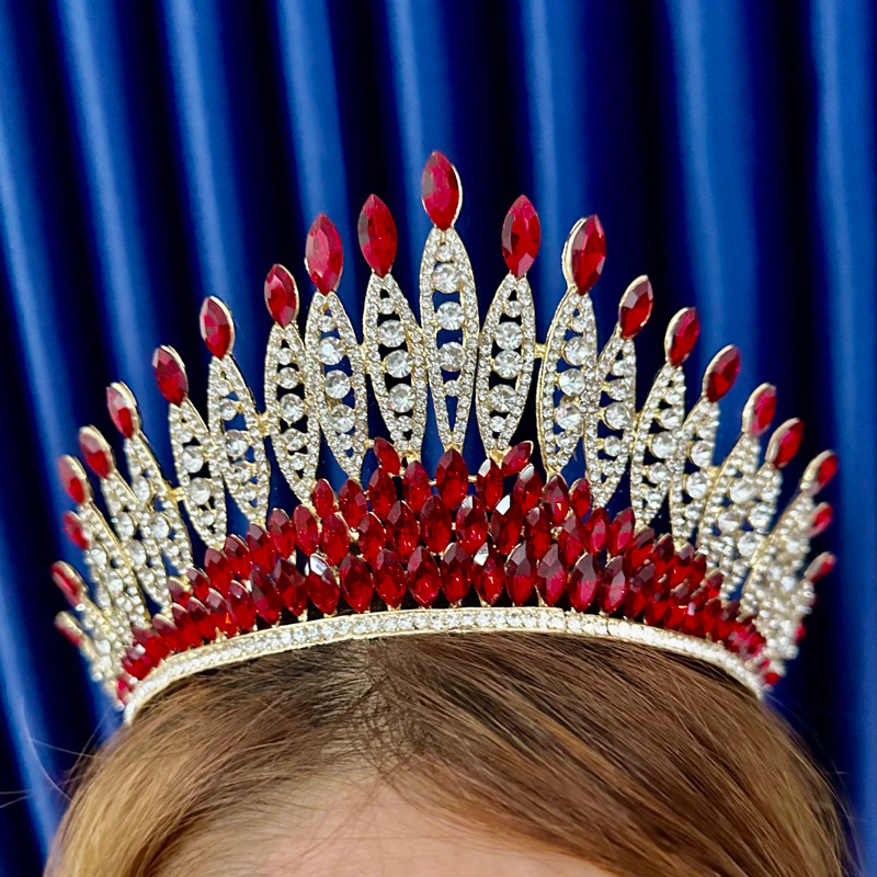 ELEGANT PAGEANT CROWN RHINESTONE GOLD | Shopee Philippines