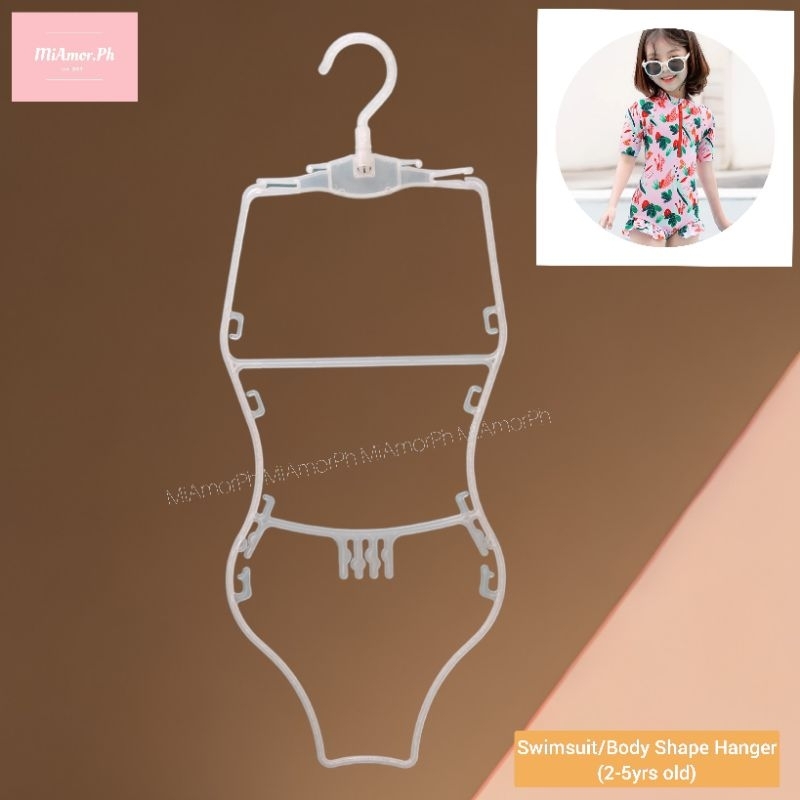 (KIDS) Plastic Body Shape Hanger Child Swimsuit Hangers Terno Hangers