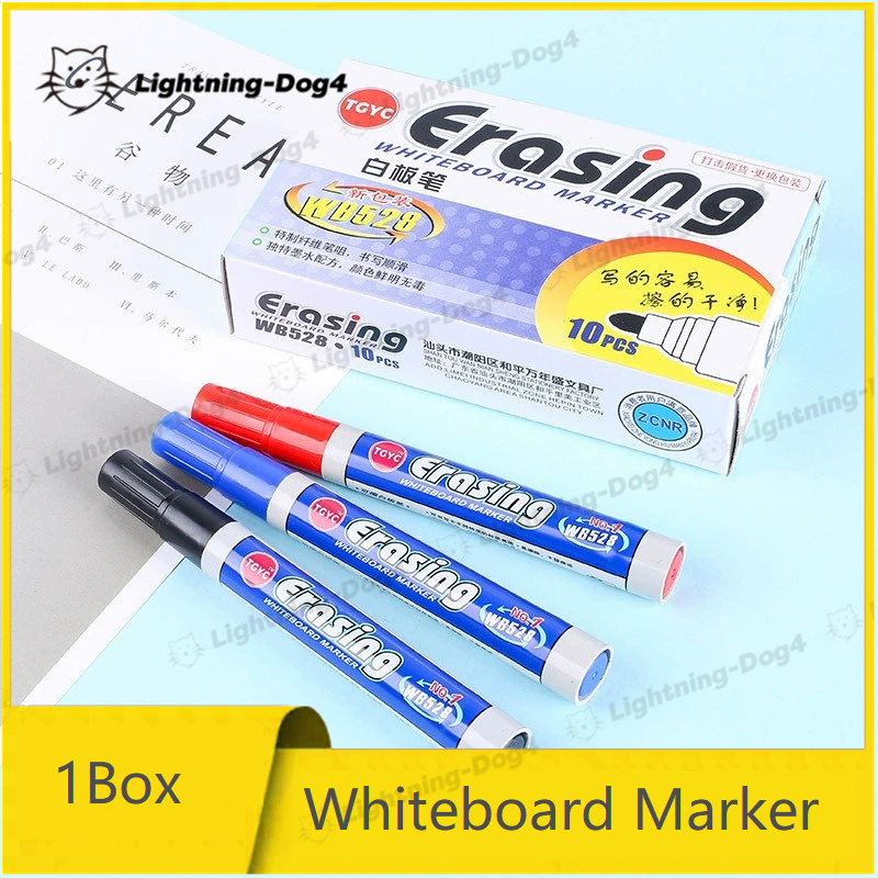 10Pcs/box Erasing White Board Marker school office supplies ballpoint ...