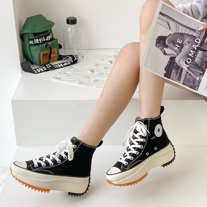 New Korean Converse Sneakers Chunky Shoes For Women | Shopee Philippines