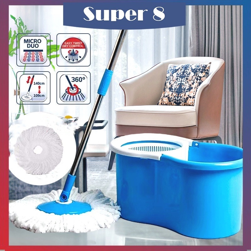 Mop With Spinner and Bucket Magic Spin Tornado Mop 360 Easy Rotating