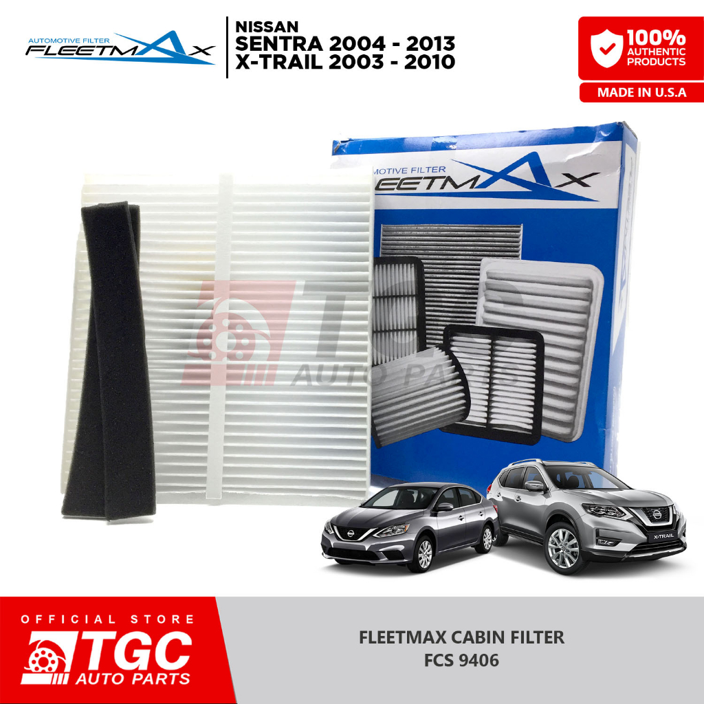 Fleetmax Cabin Filter NISSAN SENTRA 2004 2013 / NISSAN XTRAIL 2003