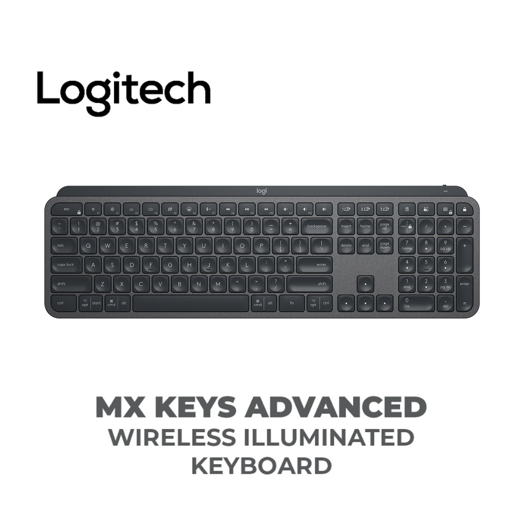 Logitech MX KEYS Advanced Wireless Illuminated Keyboard | Shopee ...