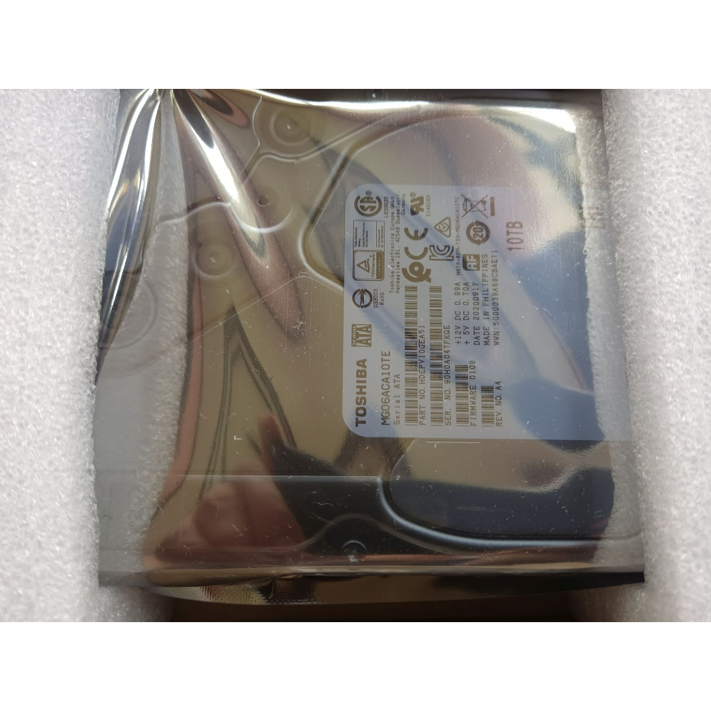 Toshiba 10Tb Sata 6Gbit/s 7.200rpm 237Mb/sec, 256Mb cache 3.5 Inch ...