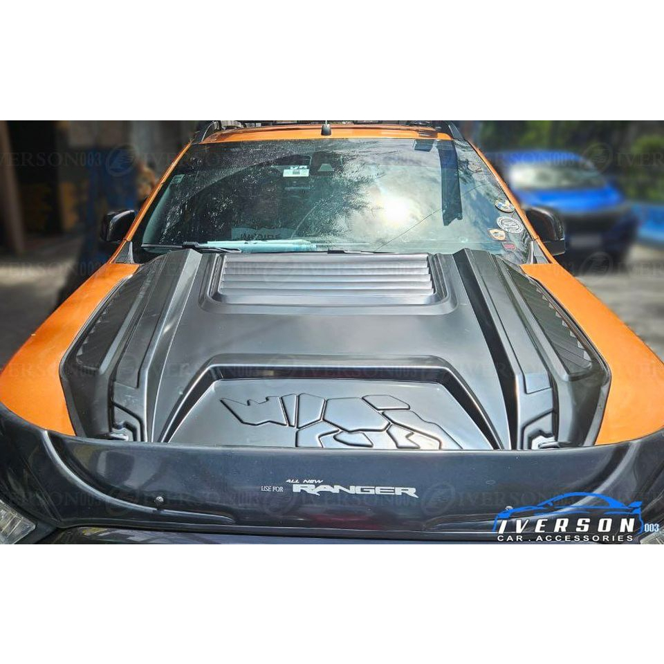 Rhino Black Hood Scoop for Ford Ranger and Raptor | Shopee Philippines