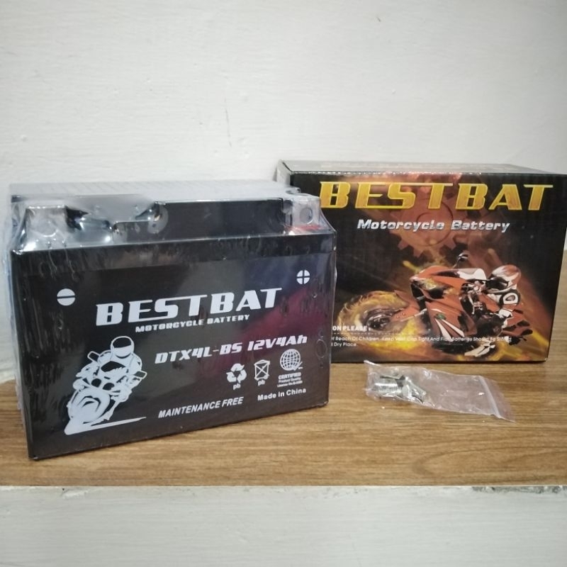 BATTERY DTX4LBS 12V4Ah BESTBAT BATTERY DIO JOG TACT AND 4STROKE