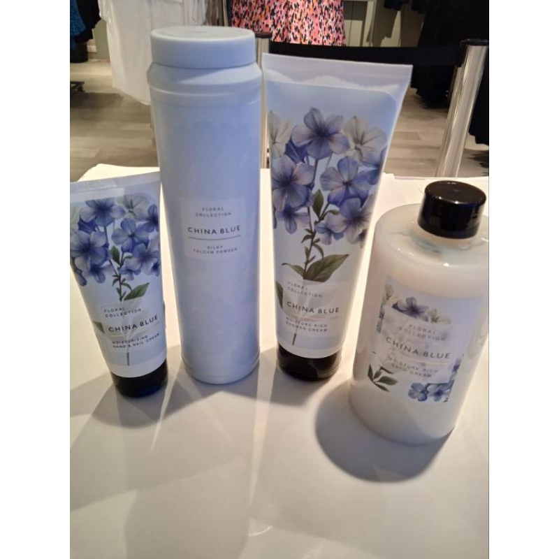Marks & Spencer China Blue/Mist/Hand and Nail Lotion/Bath cream/Shower