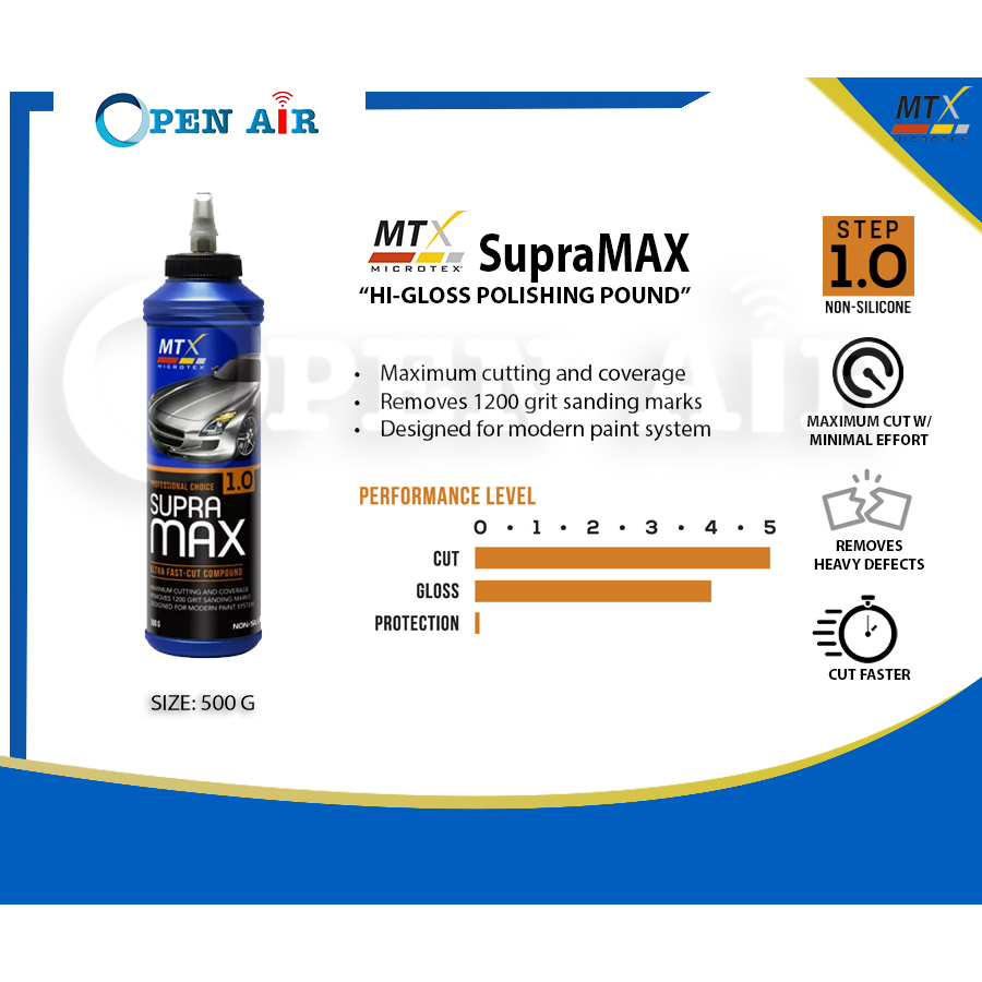 Microtex Supra Max 500g. Step 1 Ultra Fast-Cut Compound | Shopee ...