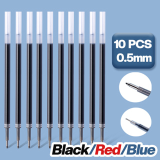 10 PCS School Office Ballpoint Pen Refill Smooth Fine 0.5mm Medium for  Parker Cross