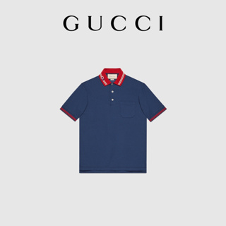 Gucci Ny Logo Cotton Polo Shirt in White for Men