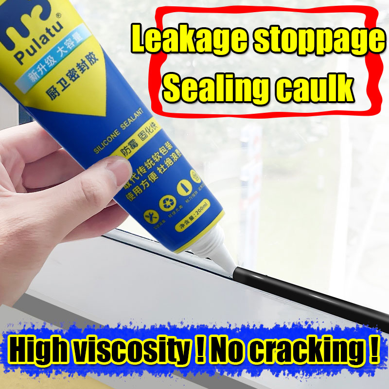 1pc Waterproof Caulk Seal 100 Silicone Sealant, 10oz(300ml