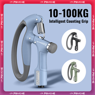 Psyche」 Hand Grip Strengthener Hand Grip Exercise R-Shape Adjustable 100KG  Automatic Counting