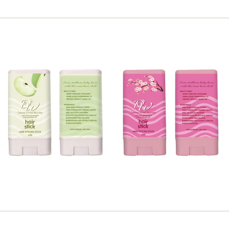 DW hair Stick Hair Styling Wax Aloe Vera Extract Argan Oil & Sunflower Oil Hair Care 15g