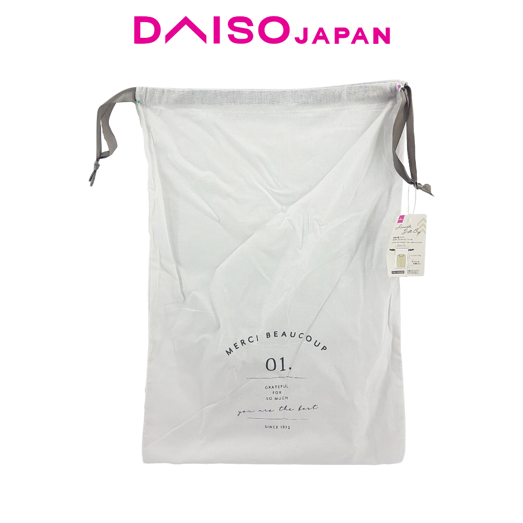 Daiso Drawstring Cloth Bag (1pc) Shopee Philippines
