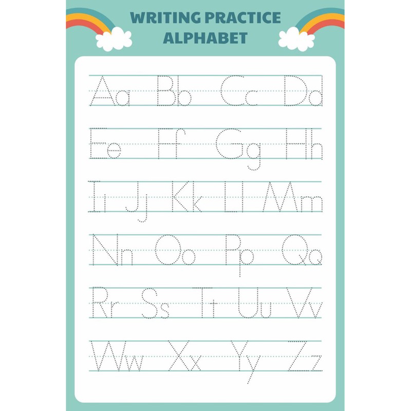 LAMINATED A4 SIZE TRACING ALPHABET AND NUMBERS (Teacher Jhelou ...