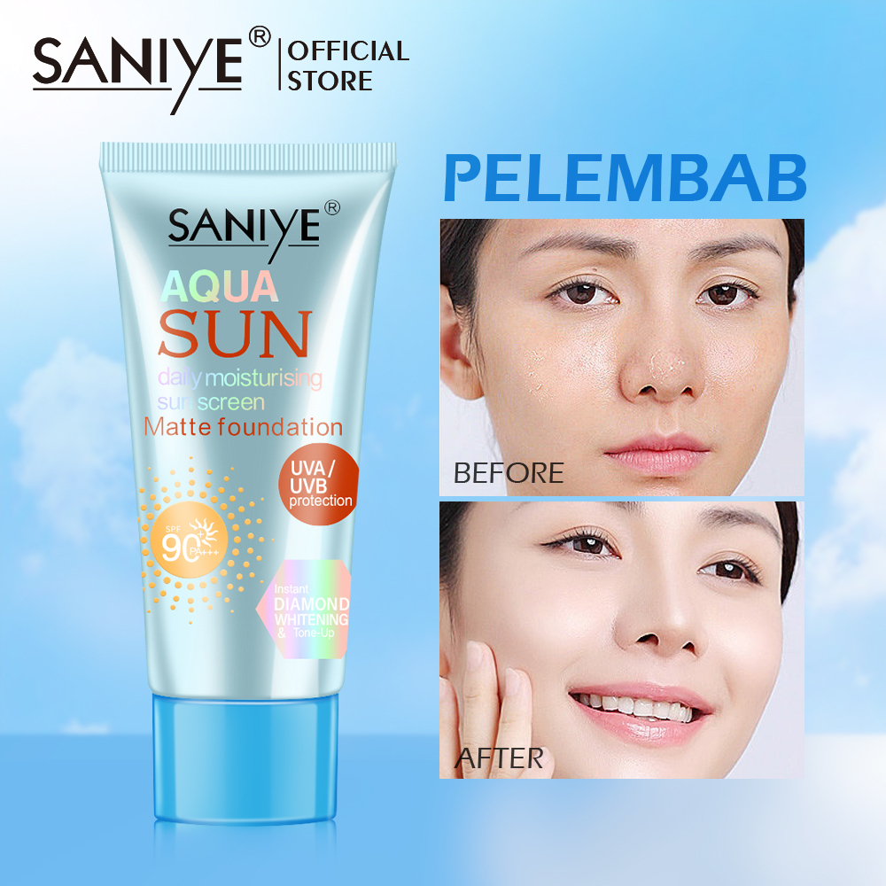 SANIYE Sunscreen SPF90+ PA+++ Sunblock Face Cream Travel Set Whitening ...