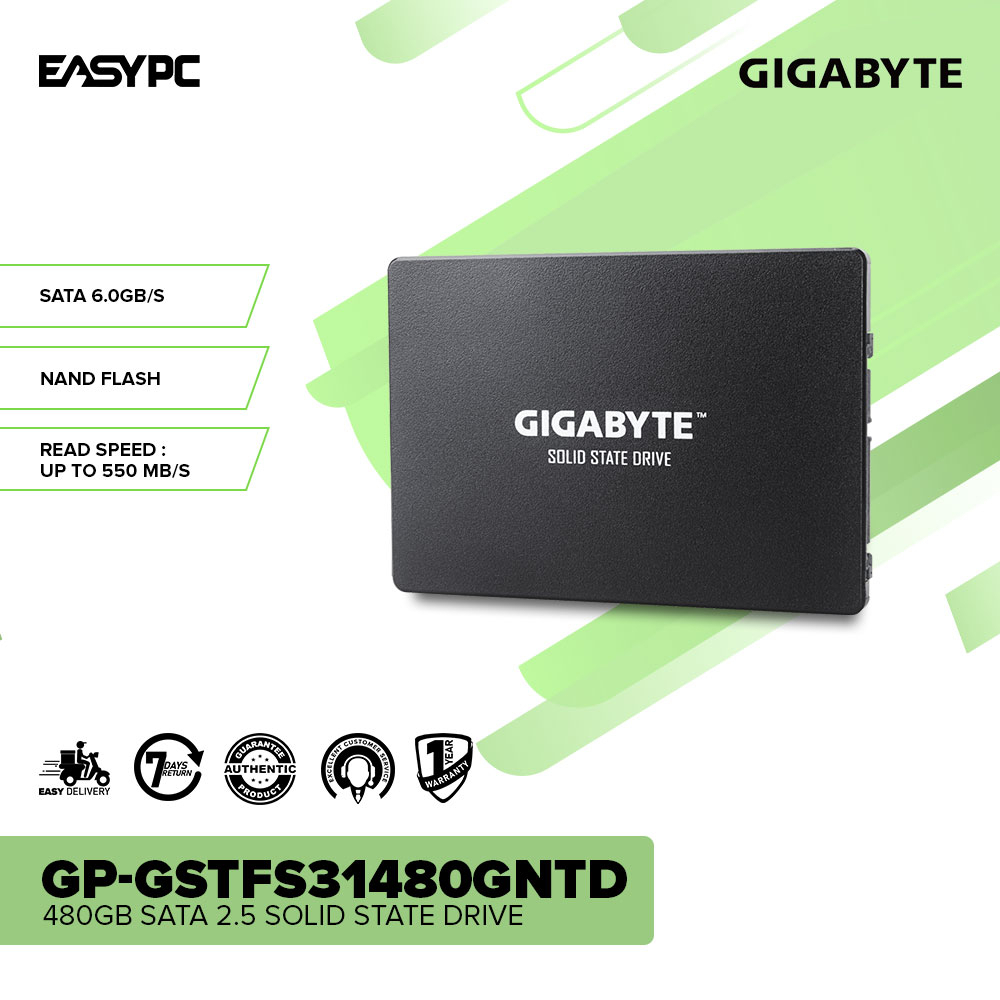 EasyPC | Gigabyte GPGSTFS31 480GB/1TB/240GB SATA 2.5 SSD