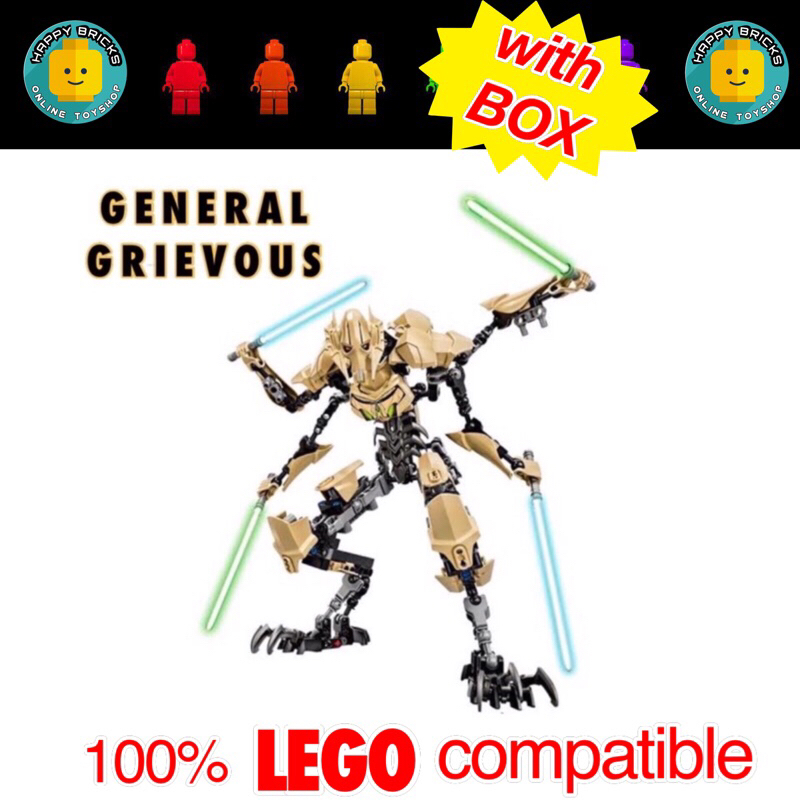 Star Wars Toy General Grievous Chewbacca Action Buildable Figure for